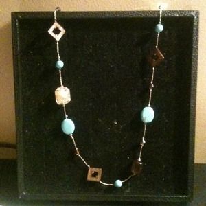 Brown and turquoise necklace