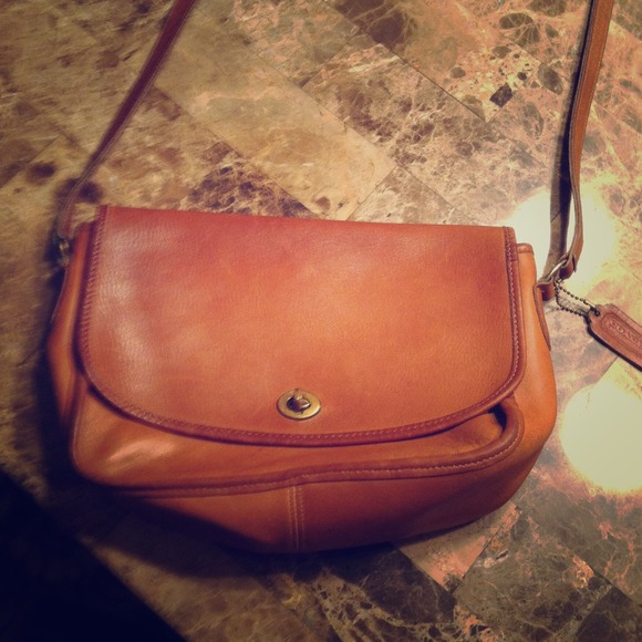 Coach Handbags - Vintage cognac coach.