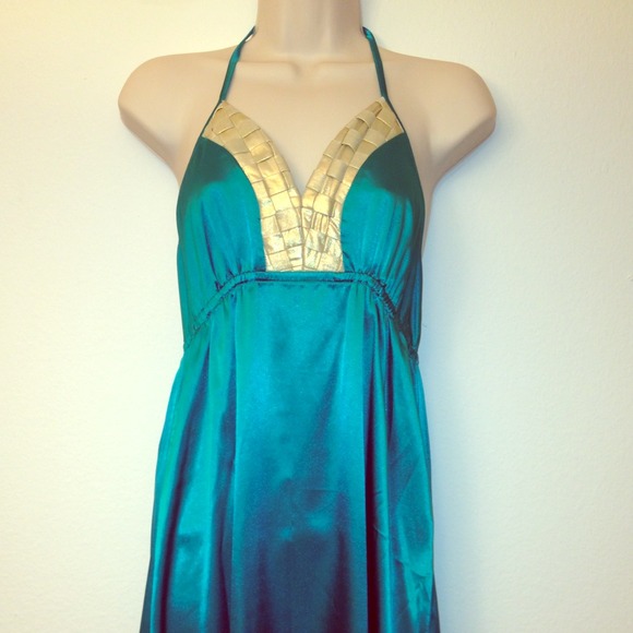 Beautiful green and gold dress