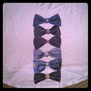Bow Tie Print Top
