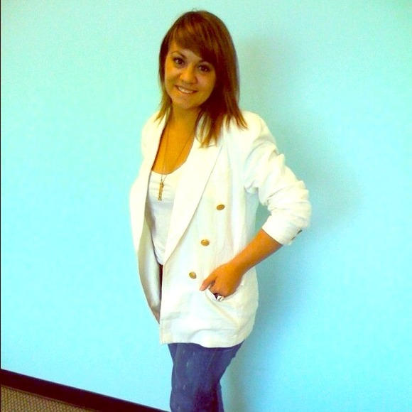 Lizwear Jackets & Blazers - Vintage White Blazer