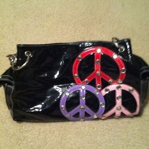 Black peace purse