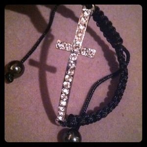 Silver Cross Bracelet