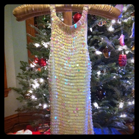 All-over Sequined Knit Tank