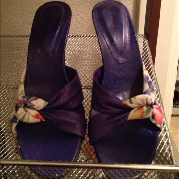 Donal J Pliner deep purple-bluish heels. - Picture 2 of 3