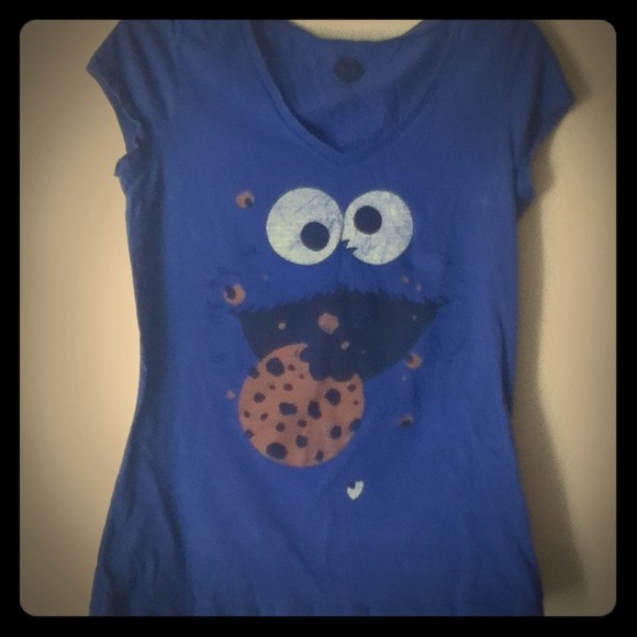Cookie monster shirt for young girls