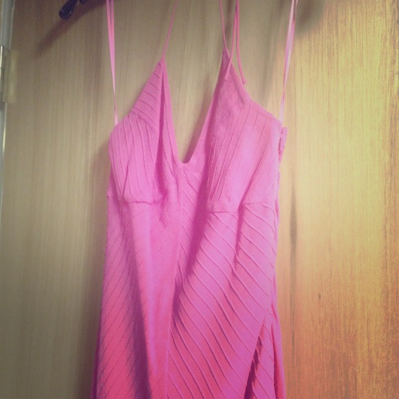 Fuschia Spaghetti Strap Dress