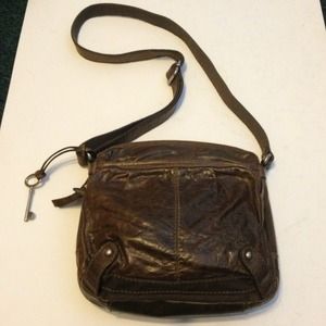 Fossil Leather/Canvas purse