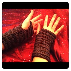 Fingerless Gloves - Dark Gray small