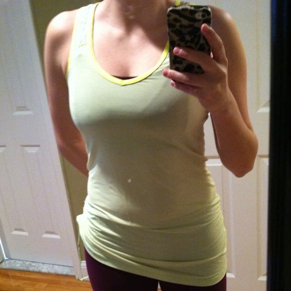 SOLD!!!! Lululemon tie and fly tank in ray