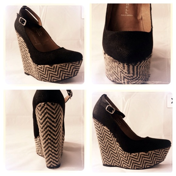 Jeffrey Campbell Fabric Weave Wedge