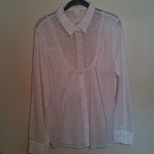 J. Crew long sleeve white dress shirt