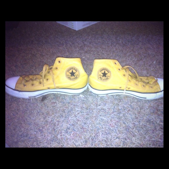 Tan Leather Converse