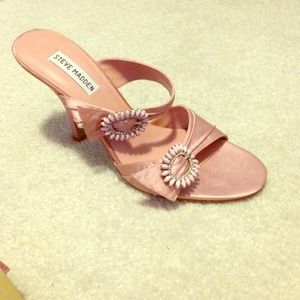 Steve Madden Rhinestone slip on heel-Never worn