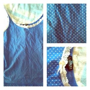 ❌SOLD❌Ralph Lauren BlueWhite PolkaDot Tank REDUCED