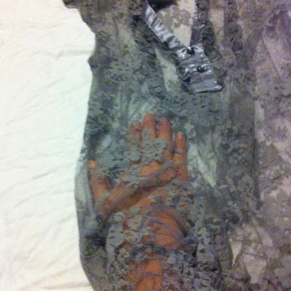 **SOLD IN BUNDLE** Vanity Sheer Top - Picture 2 of 3