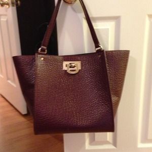 DKNY Large Handbag in Maroon