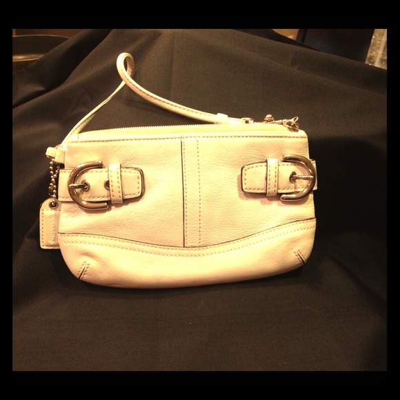Coach leather wristlet