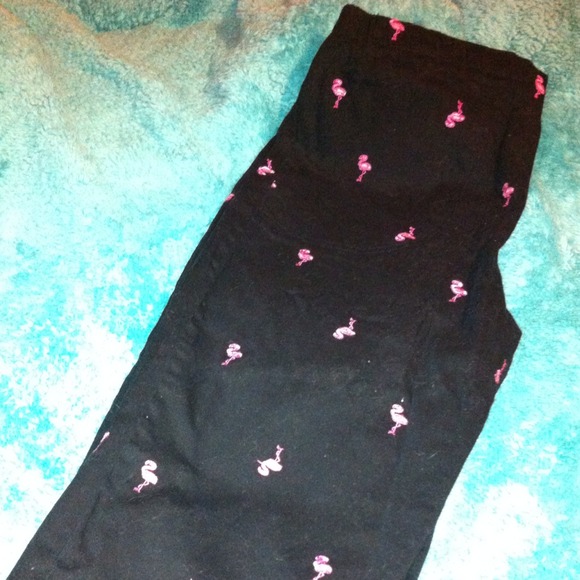 Black Capri pants, elastic waist