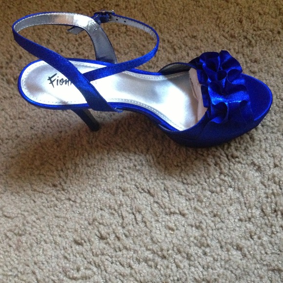 Royal blue krista heels