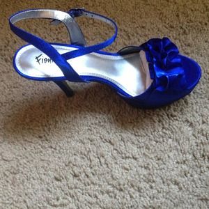 Royal blue krista heels
