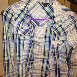 Reserved-Guess plaid shirt