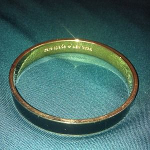 ⛔SOLD⛔Kate Spade Gold and Enamel Idiom Bracelet
