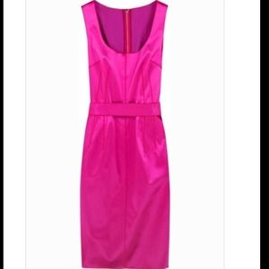 NWT! Dolce & Gabbana Pink Satin Sheath Dress