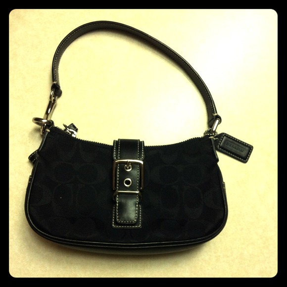 Coach Black Signature Purse