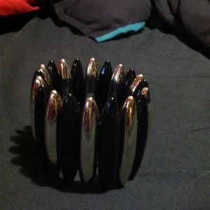 Gold and black braclet