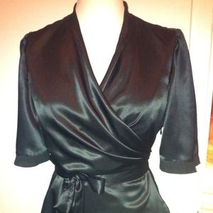 BCBG wrap shirt