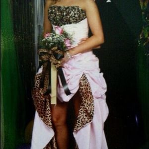 Tony Bowls lightpink/cheetah Prom/Pageant