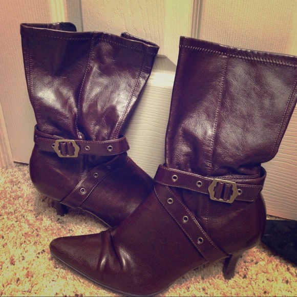 Shoes - Brown leather ankle boots