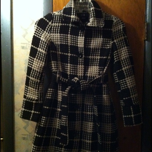 Checkered Trench Coat from Forever 21