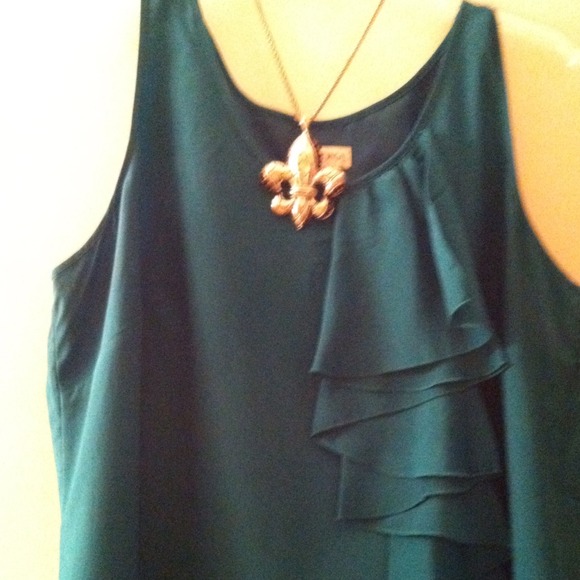 //// SOLD /// Turquoise fringe dress
