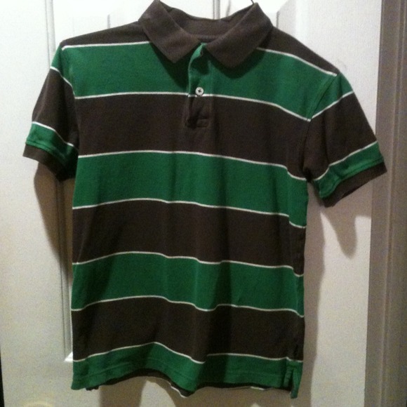 Gap Green and brown stripe shirt - Picture 1 of 1
