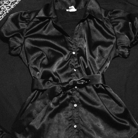 cute! black blouse
