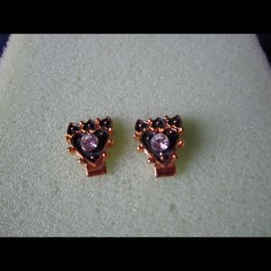 Black and gold studs