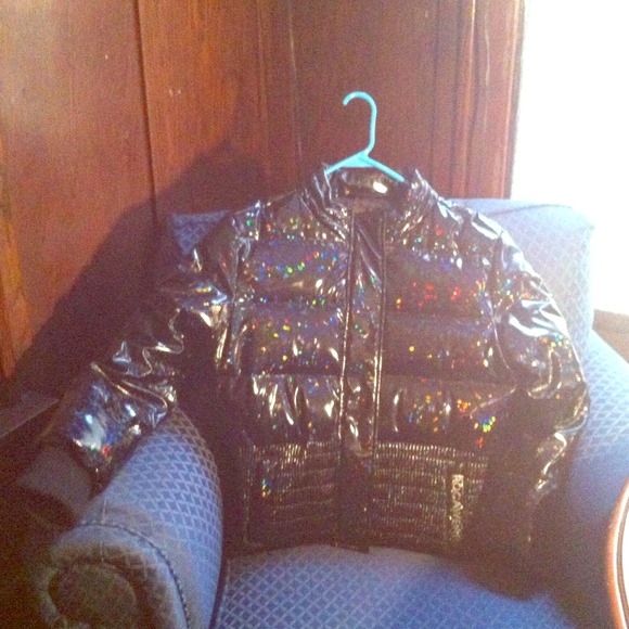 Rainbow Black RocaWear Coat.