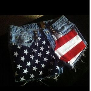 Custom denim shorts