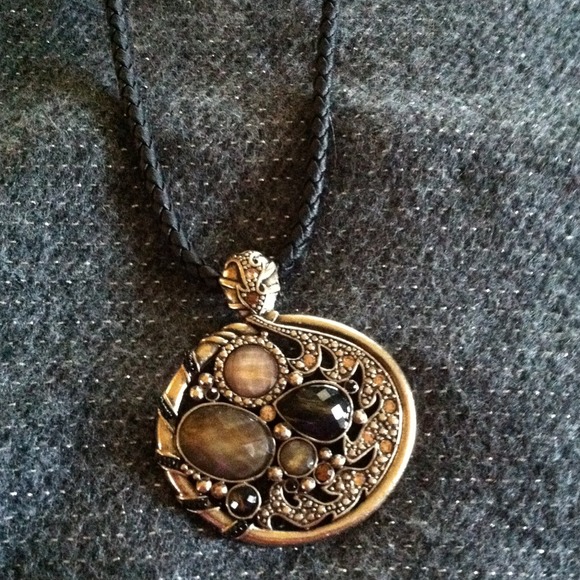 Lia Sophia multi stone necklace.