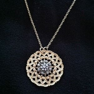 Banana Republic medallion chain.