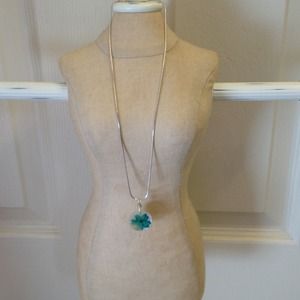 Handcrafted Sterling Silver flower necklace
