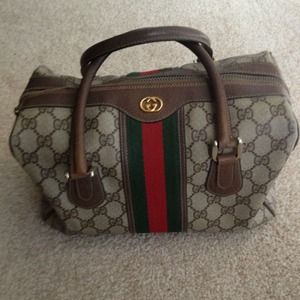 Gucci vintage leather Doctor Speedy handbag