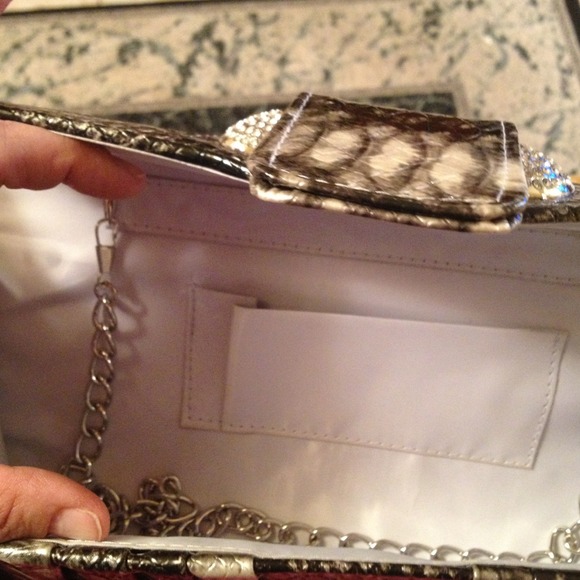 -- snakeskin clutch:::sold - Picture 2 of 3