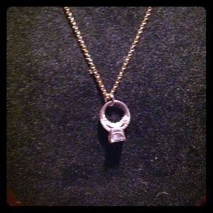 Juicy couture engagement ring necklace