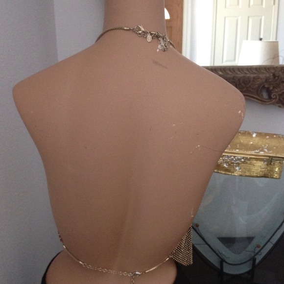 **Reserved**100%gold metal halter Express - Picture 3 of 4