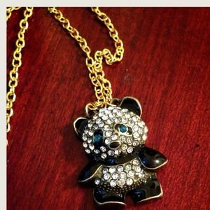 Panda Rhinestone Necklace
