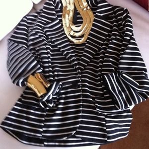Black & White Striped Jacket