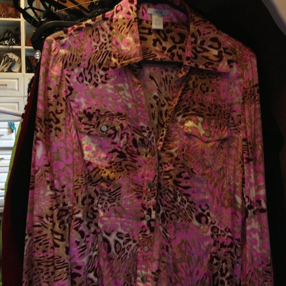 Cache leopard blouse